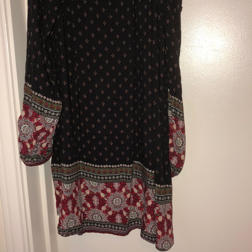 Boho style off the shoulder dress